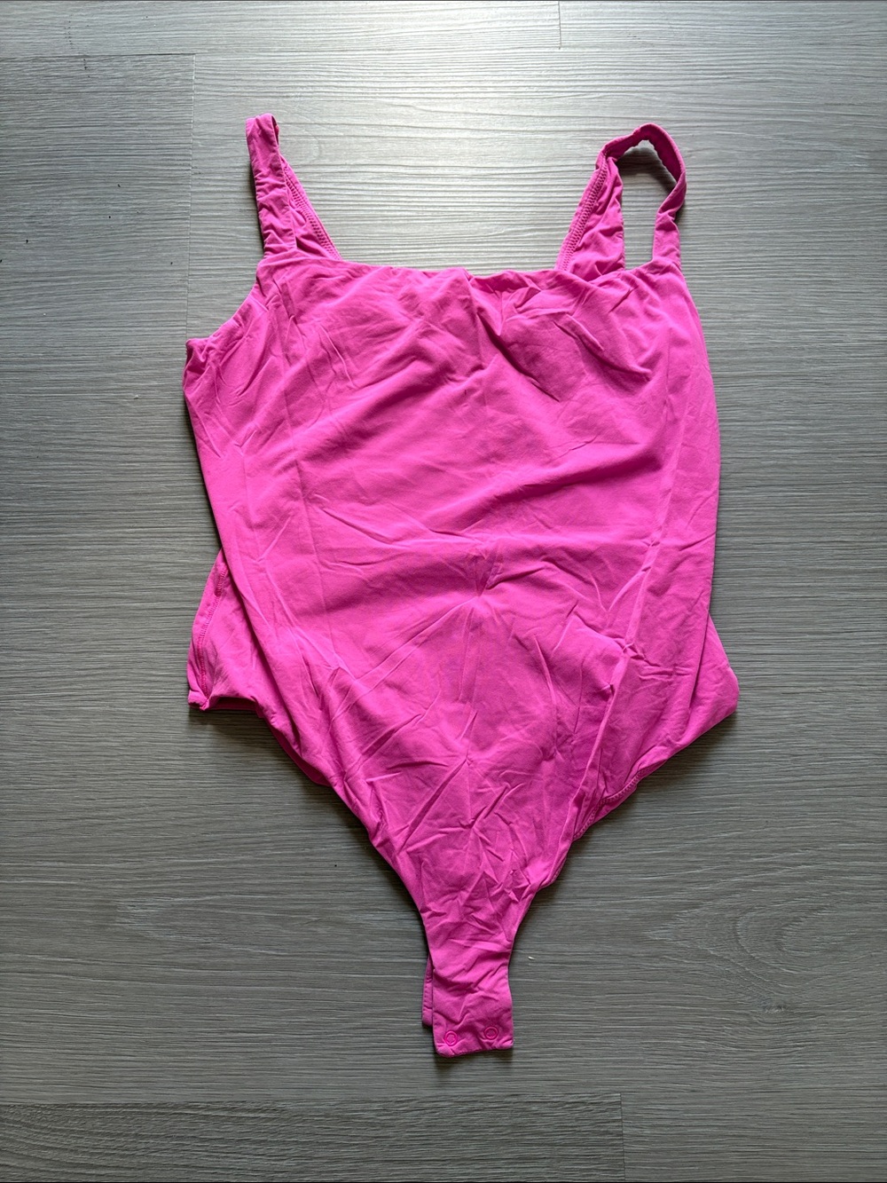 SKIMS Hot Pink Scoop Neck Bodysuit